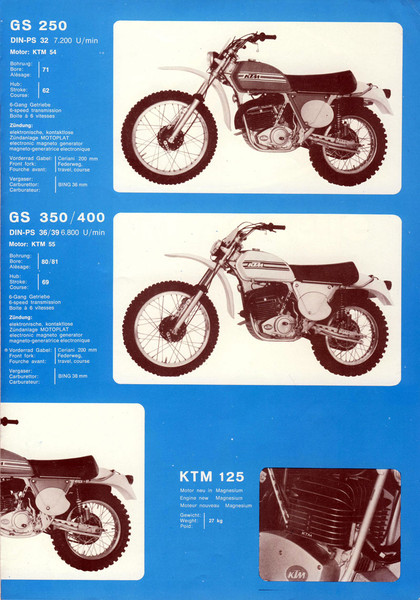 Ktm 360 gs '76