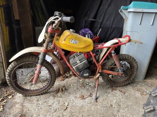 Photo de la mini Moto que je vais restaurer